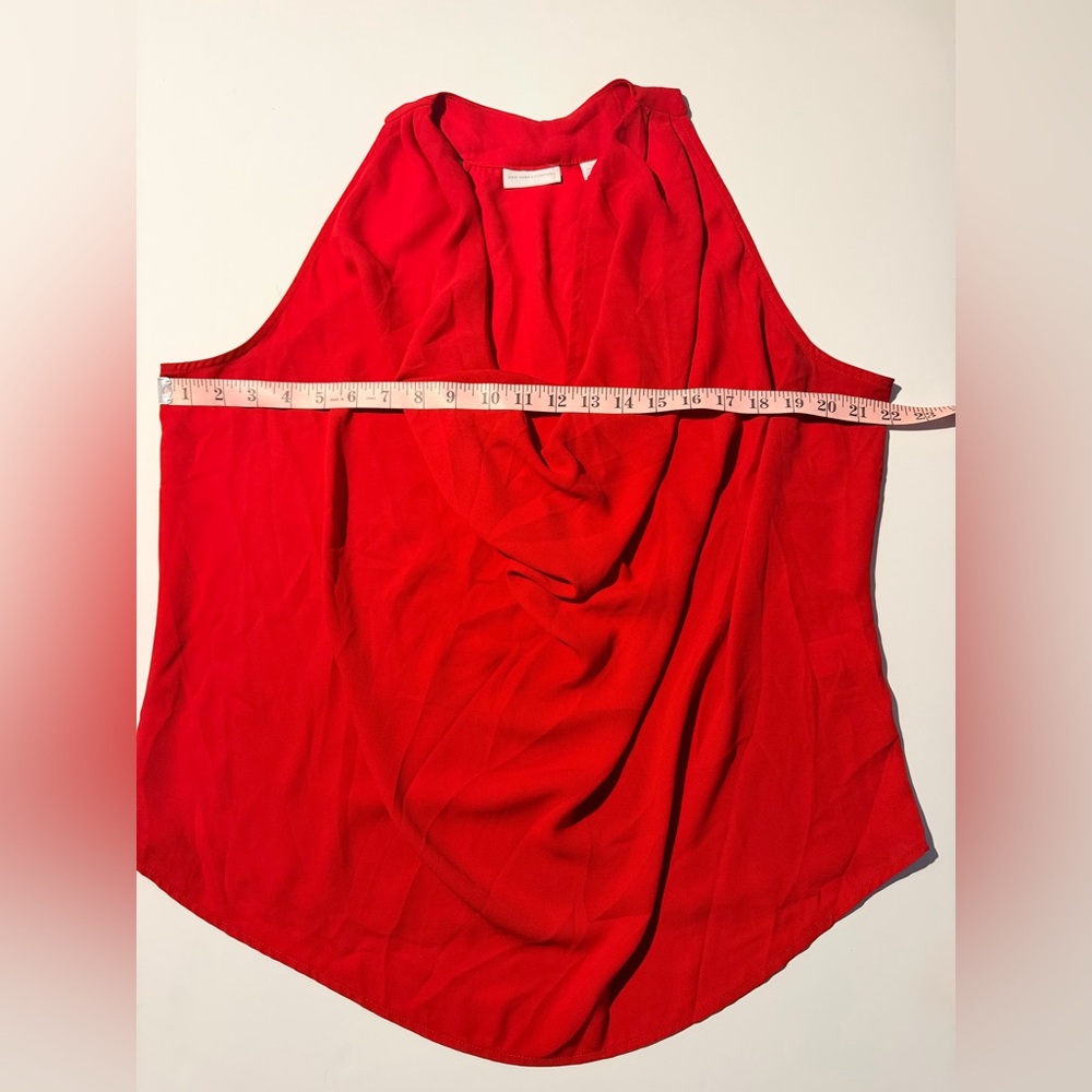New York & Company Vibrant Red Blouse - Picture 4 of 4
